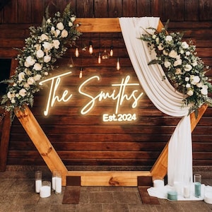 Placa de neon personalizada com nome para casamento, Placa de LED personalizada para decoração de casamento, Placa de neon para casamento com design, Placa de neon de LED personalizada para casamento, Taxa personalizada