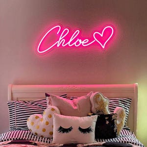 Custom Name Neon Sign for Kids, Kid Room Decorations, Wall Decor, Neon Sign Custom, Nursery Neon Sign, Neon Gifts for Kids, Led Name Signs
