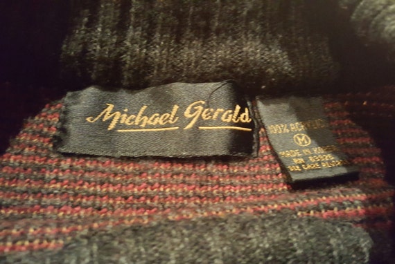 Vintage Sweater 1990s Michael Gerald Knit Sweater… - image 5