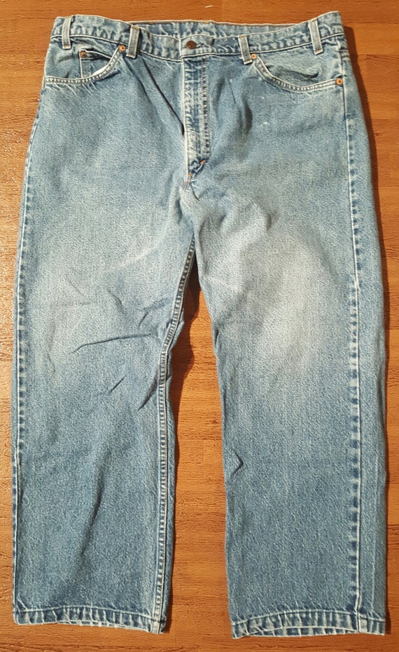 Vintage Levis Jeans Orange Tab 505 1980s High Wais