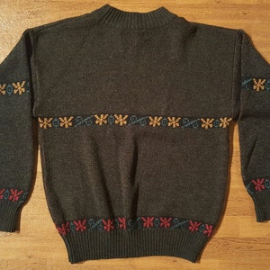 Vintage Sweater 1990s Michael Gerald Knit Sweater Slouchy Sweater 1990s Knit Sweater 1990s Baggy Sweater 90s Fashion Sweater Ross Geller image 2