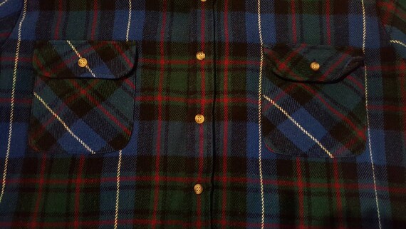 Vintage Flannel Shirt 1980s Shirt Plaid Shirt Tra… - image 4