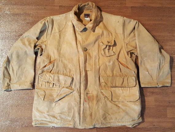Vintage Redhead Hunting Jacket Tin Cloth Jacket D… - image 1