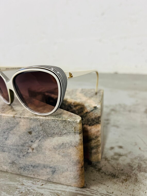 Lunettes Vintage Jean-Louis Scherrer 104 - Ovale Bleu/Or - NOS Unisexe
