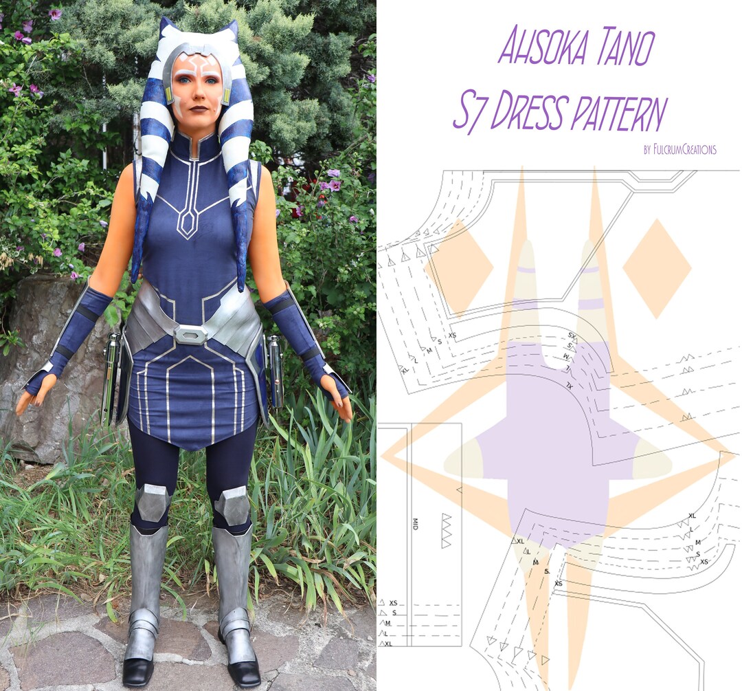 Ahsoka Tano S7 Dress Pattern / XS XL Etsy