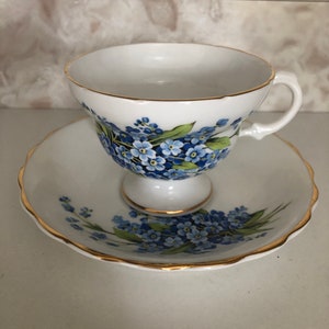 Rosina Pattern Made in England Boen China Tea cup with Saucer, Beautiful Floral Tea Cup, Very elegant!