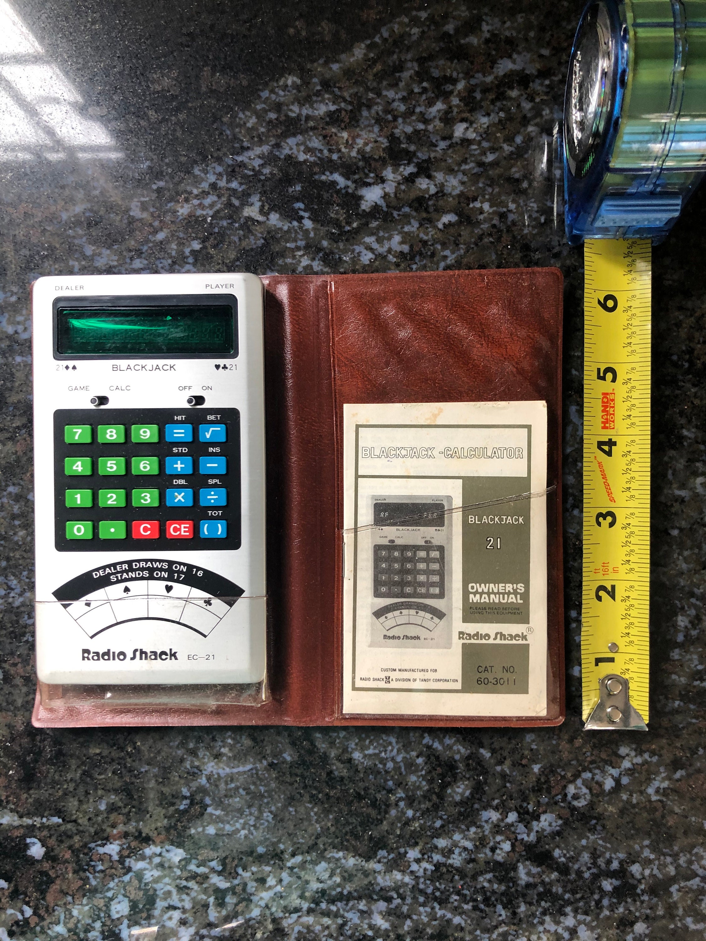 Radio Shack BlackJack Calculator with Case and Owner's Etsy