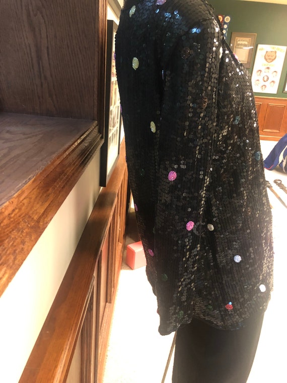 Scala Sequin Jacket, Polka Dot size Medium, Very … - image 8