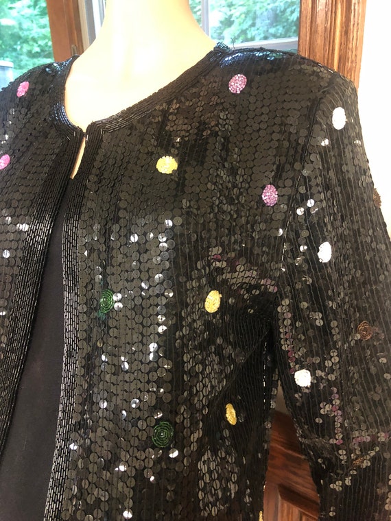 Scala Sequin Jacket, Polka Dot size Medium, Very … - image 2