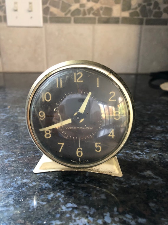 Westclox Antique Alarm Clock Not Working See Crack in Etsy