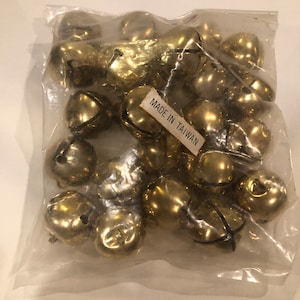Vintage Bag of Bells, Made in Taiwan, 25 in bag