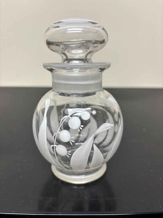 Czechoslovakia glass perfume bottle
