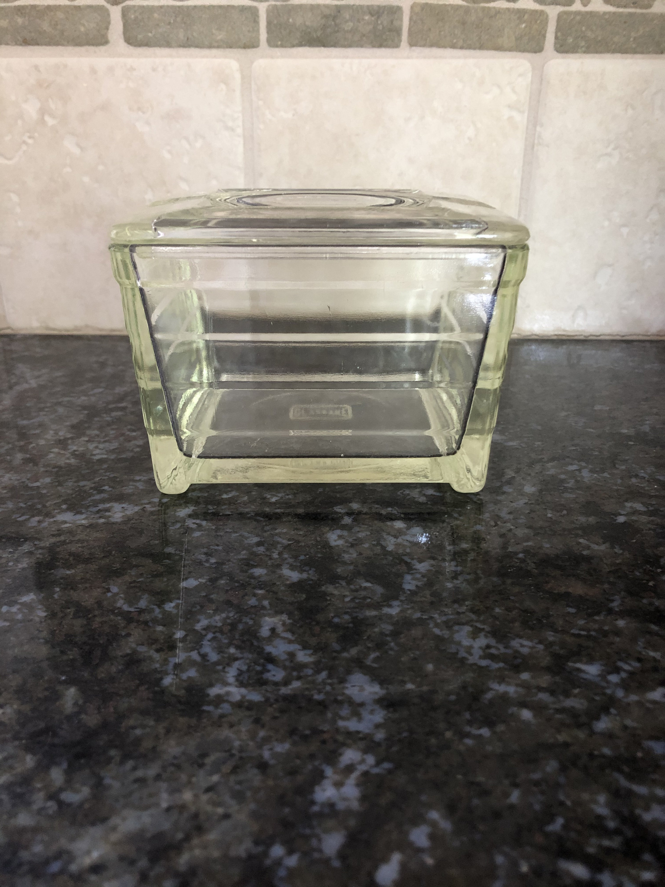 Vintage Glassware 1 pound butter holders with lids some Etsy