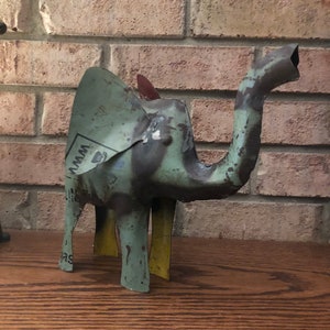 Metal Art Elephant made out of metal and welded together, very unique!  About 10&quot; long, 8 1/2&quot; tall and 6&quot; wide