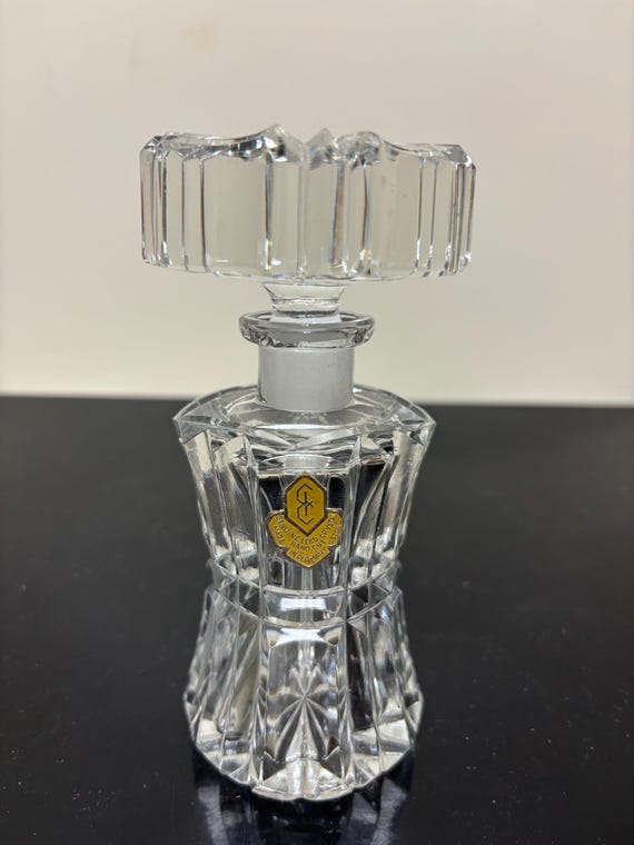 German lead crystal perfume bottle View 2