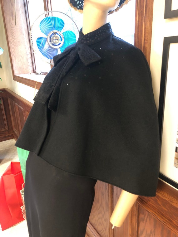 Neiman Marcus Black Cape, New with original tags, 