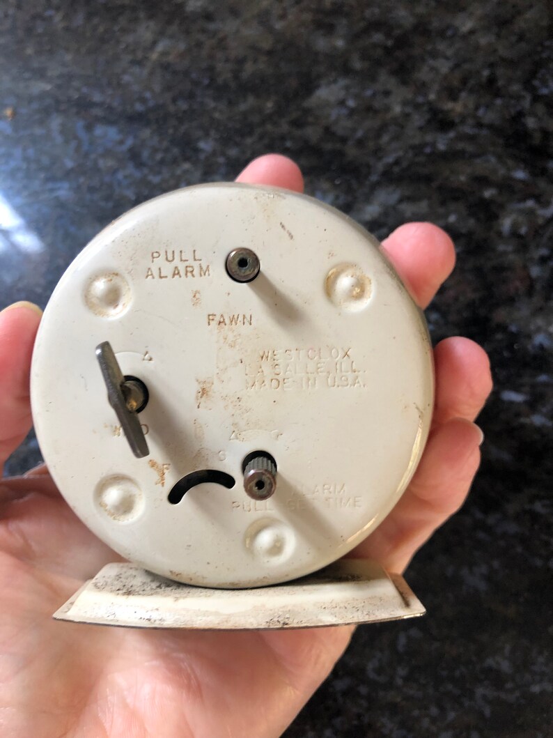 Westclox Antique Alarm Clock Not Working See Crack in Etsy