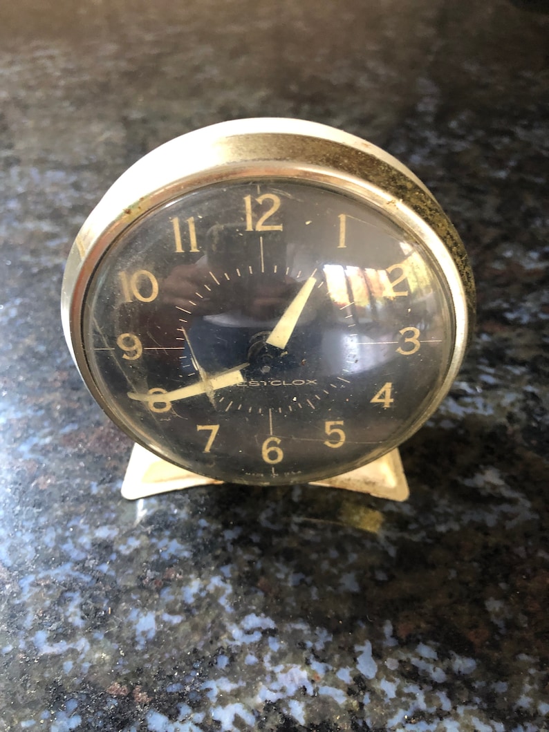 Westclox Antique Alarm Clock Not Working See Crack in Etsy