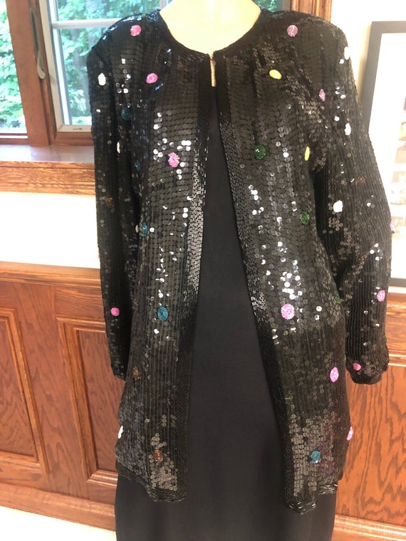 Scala Sequin Jacket, Polka Dot size Medium, Very … - image 1