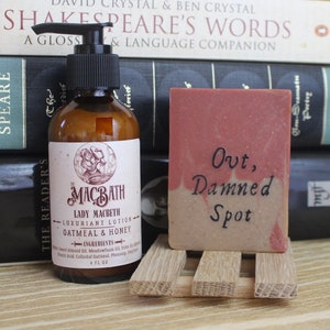 Lady Macbeth Soap, Lotion, and Soap Dish Gift Set