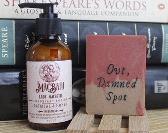 Lady Macbeth Soap, Lotion, and Soap Dish Gift Set