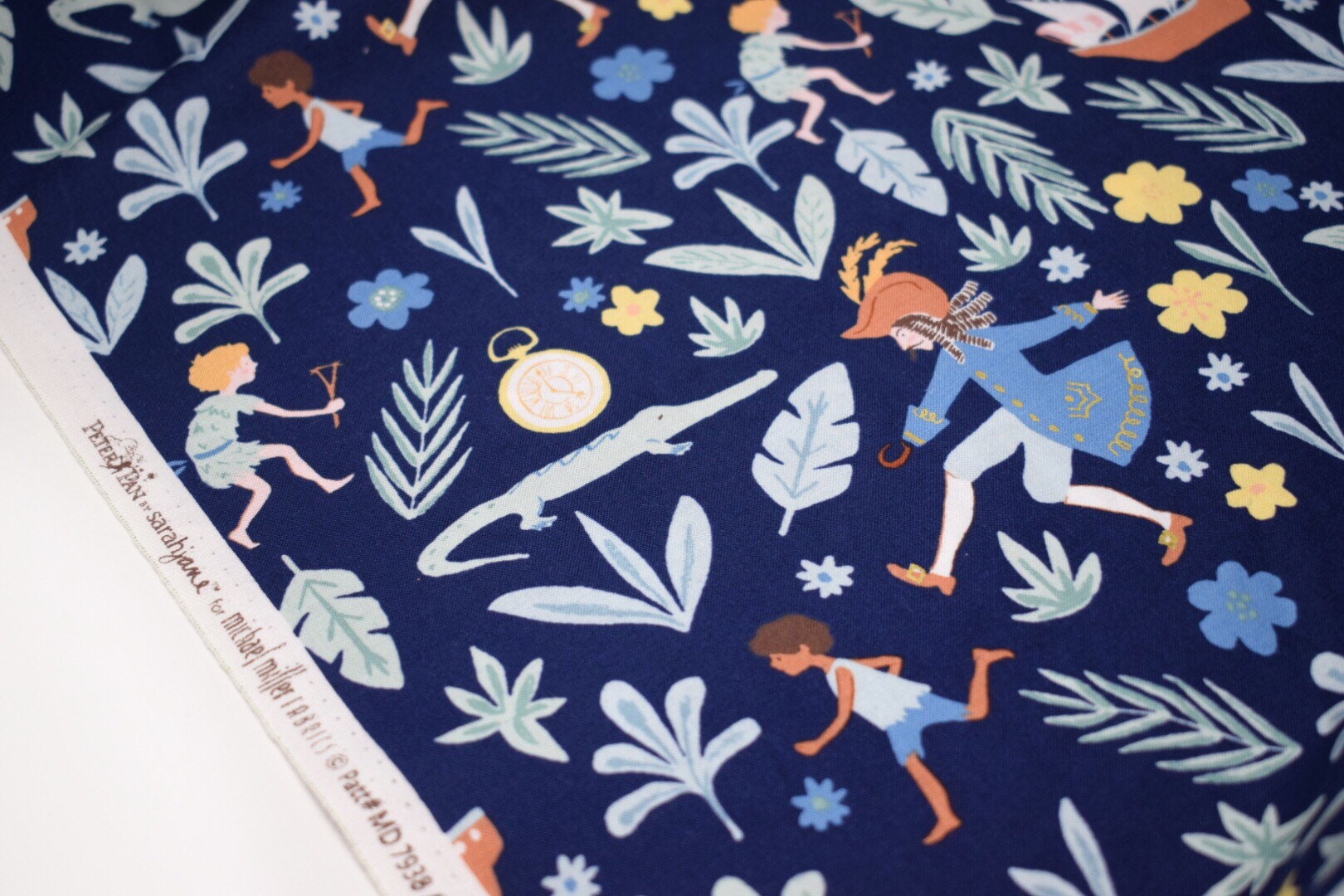 Michael miller fabric Peter pan printed cotton Childrens quilting