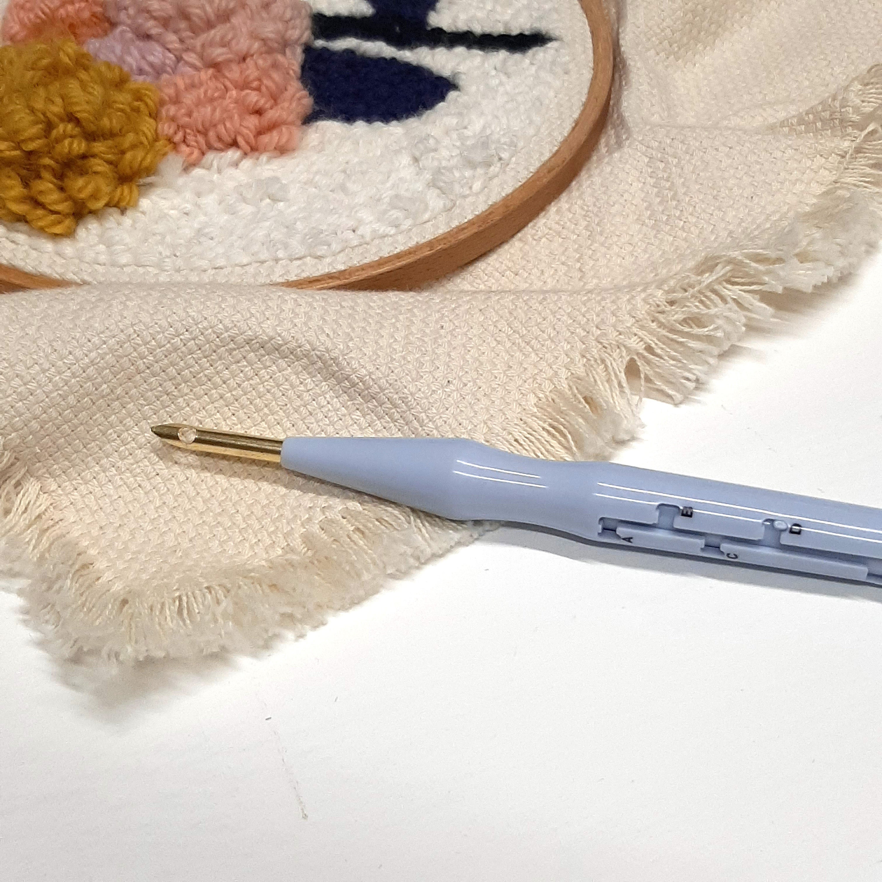 Punch embroidery kit, Punch needle embroidery tool, Tool for punch