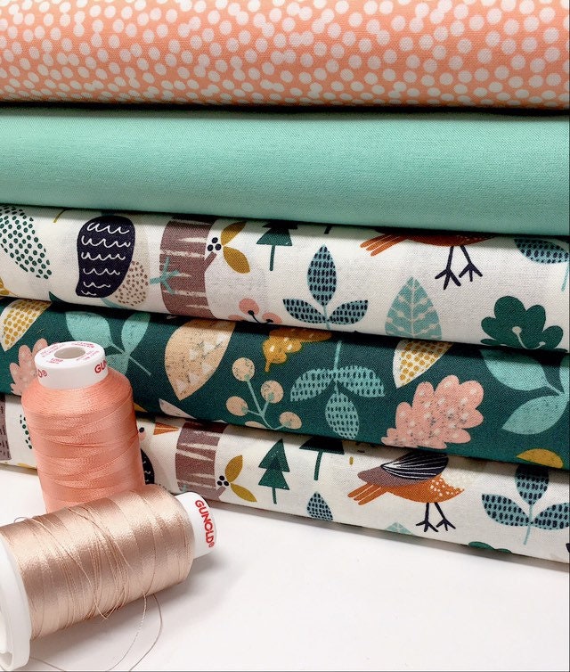 Woodland Cotton Fabric Dashwood Harvestwood Fabric Printed Fabric