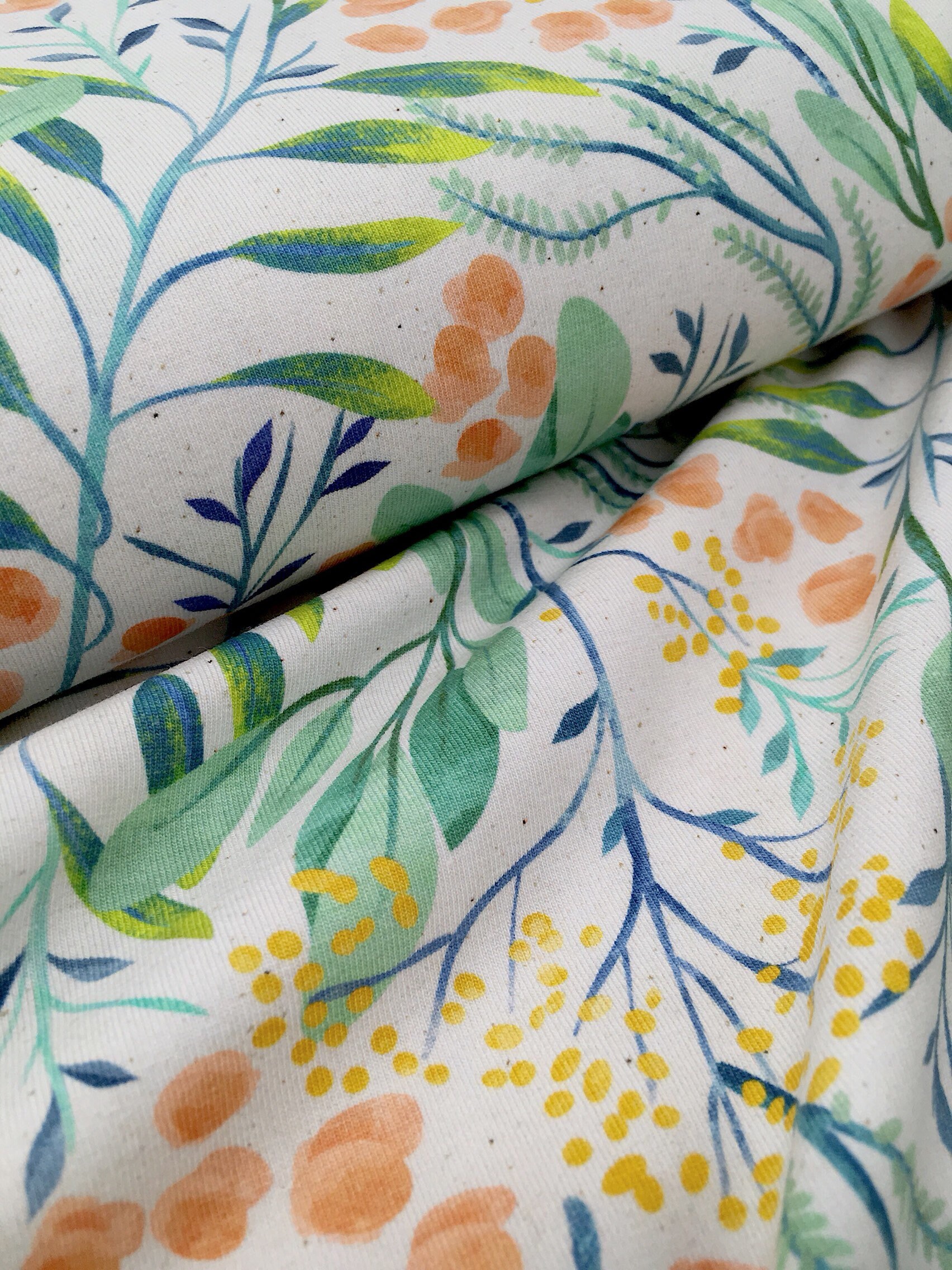 Jersey stretch fabric Floral Cotton Jersey Knit Floral cotton