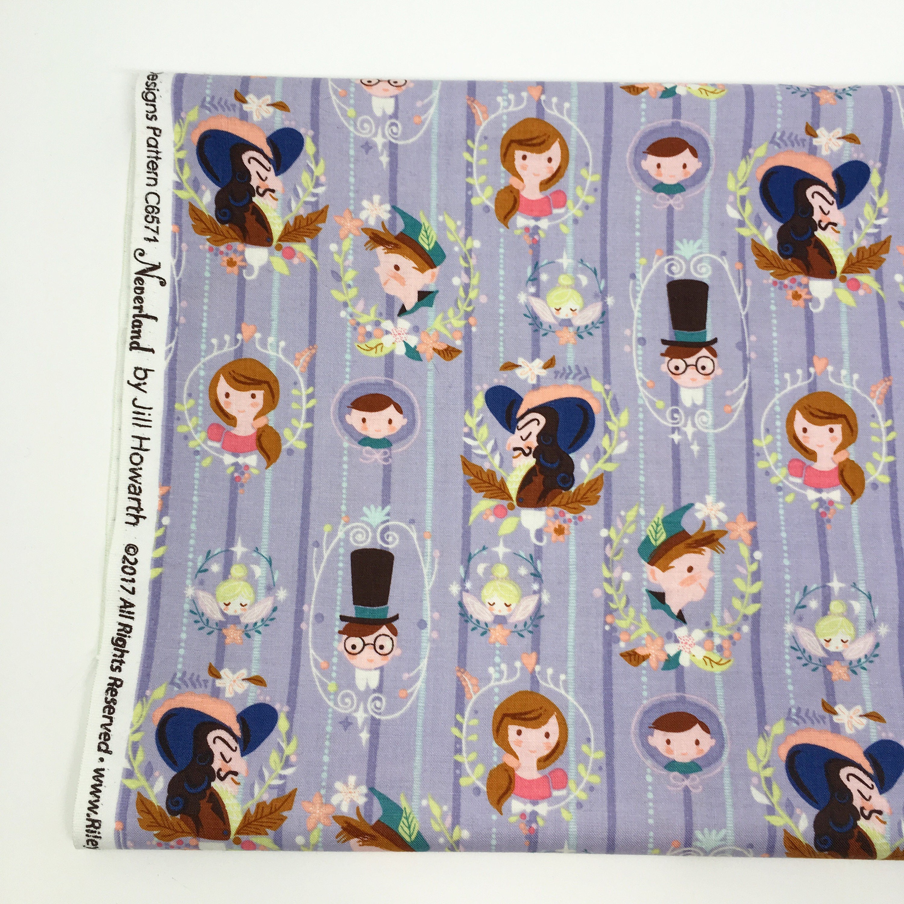 Riley Blake Neverland Peter Pan fabric neverland fabric Etsy