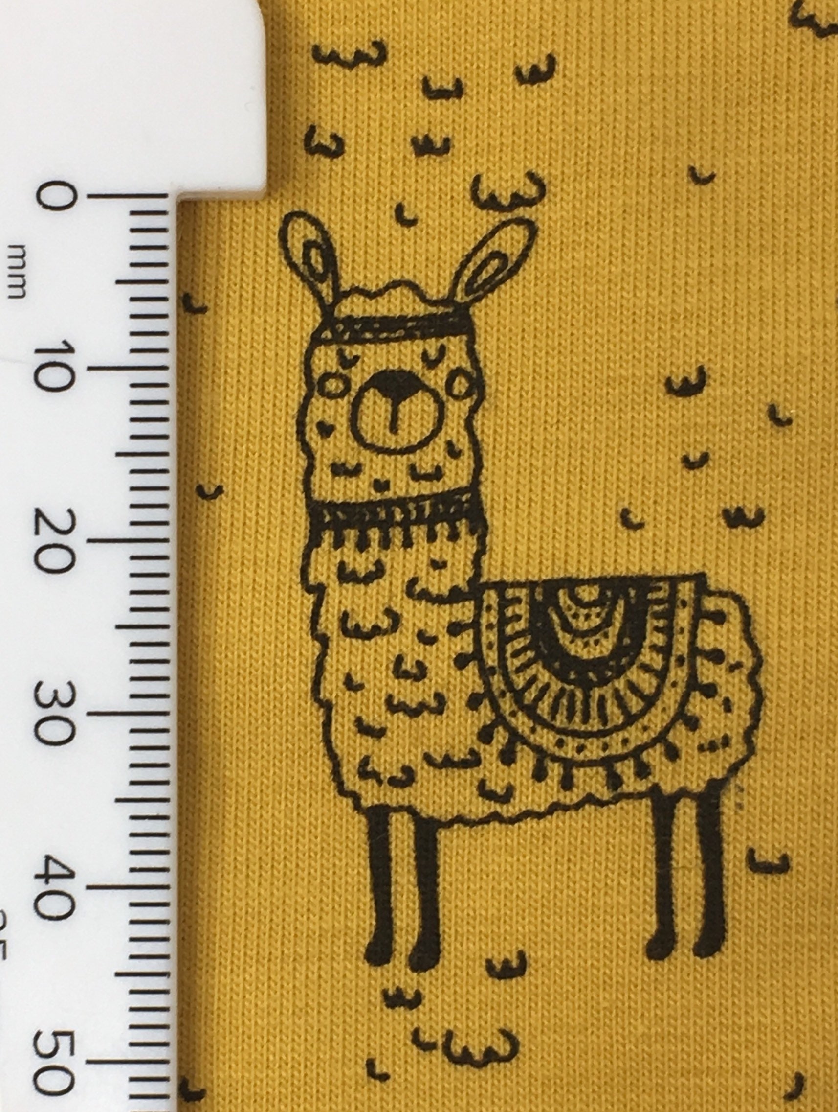 Llama print jersey fabric Fabric for childrens clothes Alpaca