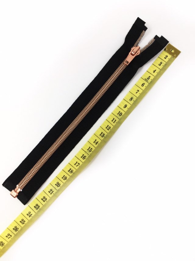 20cm Rose Gold Zip 20cm Zipper Copper Colour Open Ended Zipper