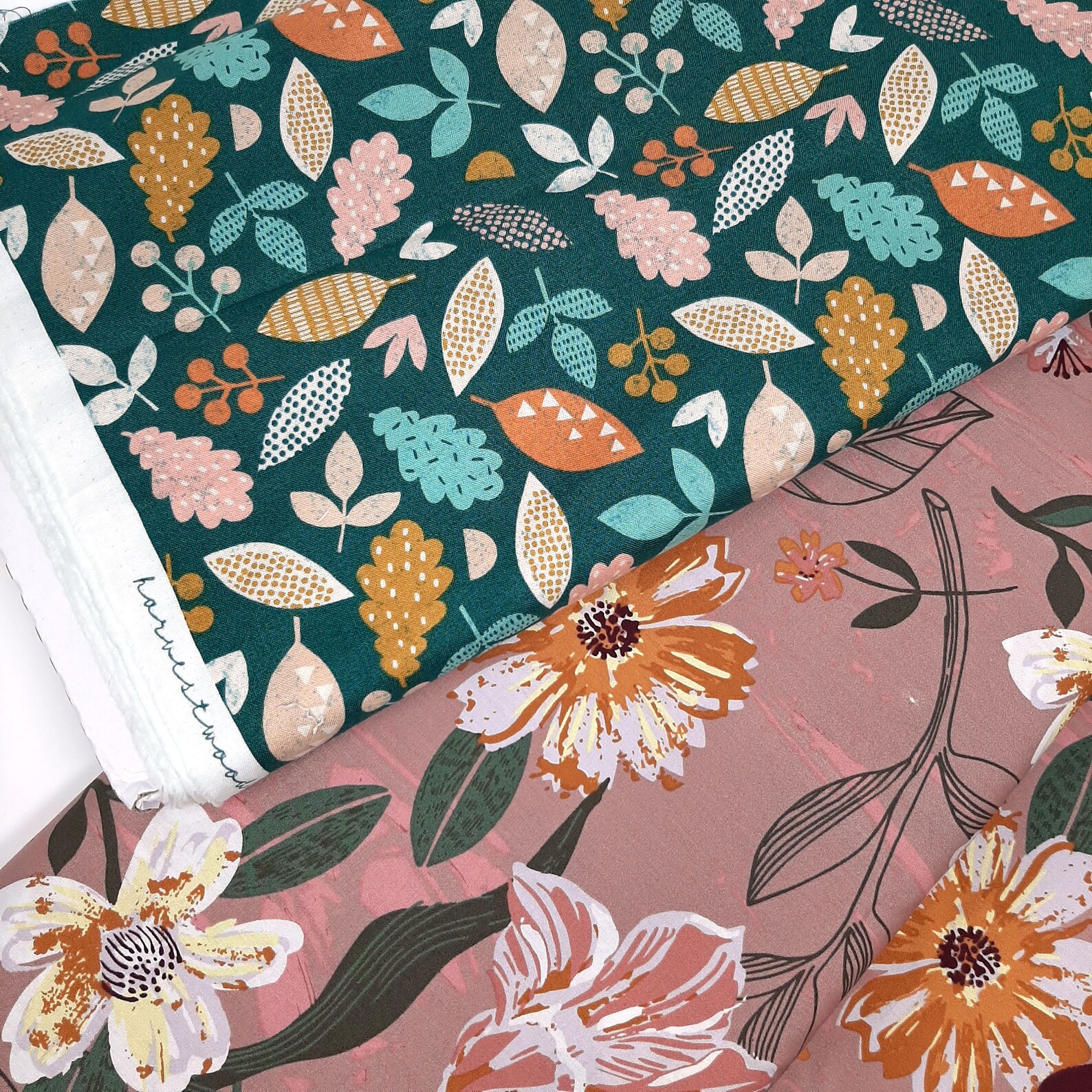 Dashwood Harvestwood Fabric Woodland Cotton Fabric Etsy