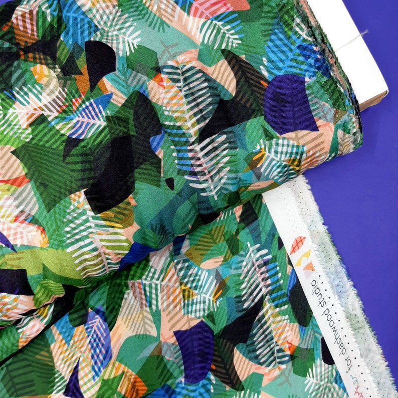 Dressmaking Viscose Fabric Dashwood Studios Floral Rayon Etsy UK