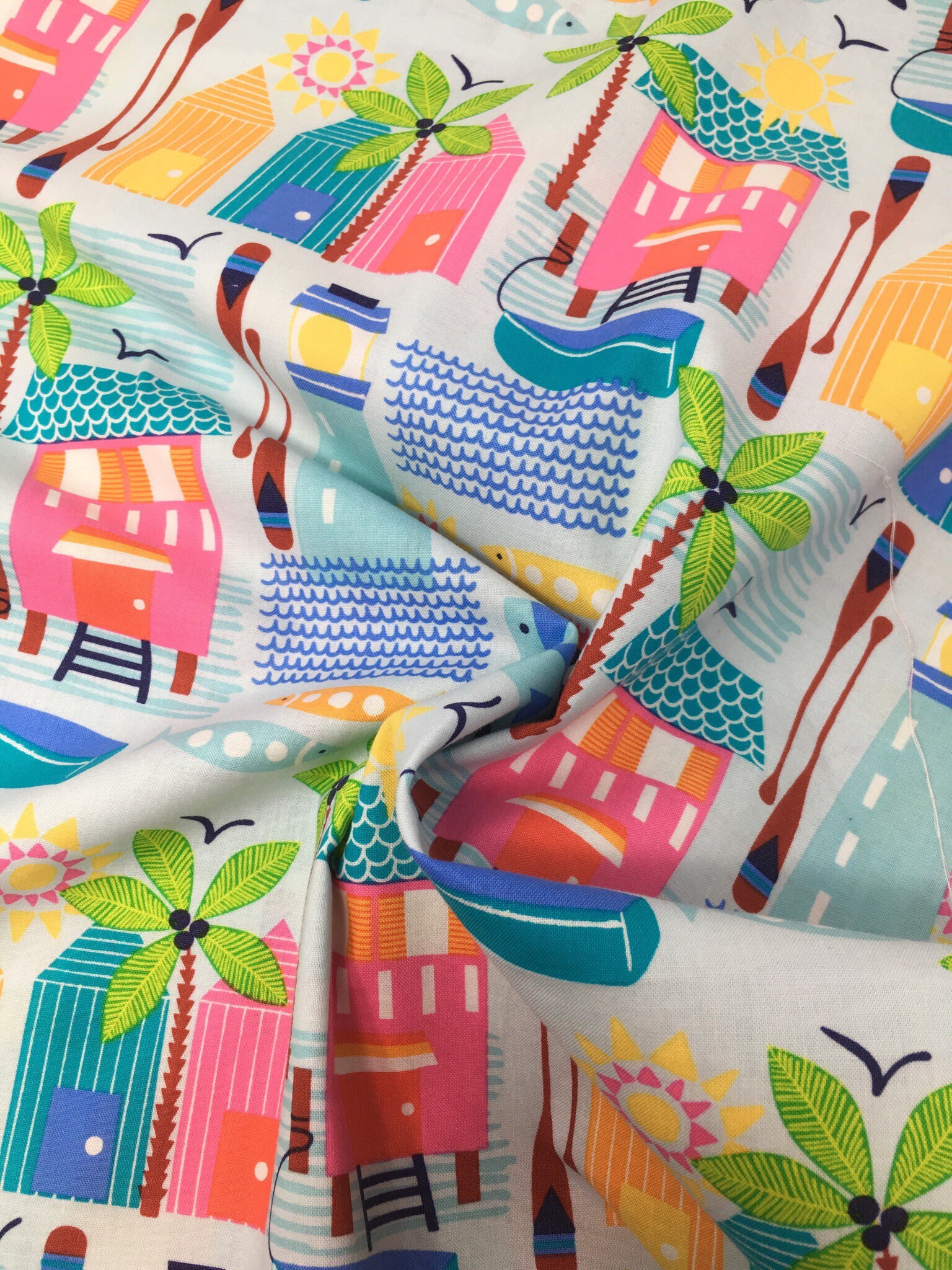 Seaside fabric woven cotton fabric fat quarter fabric uk