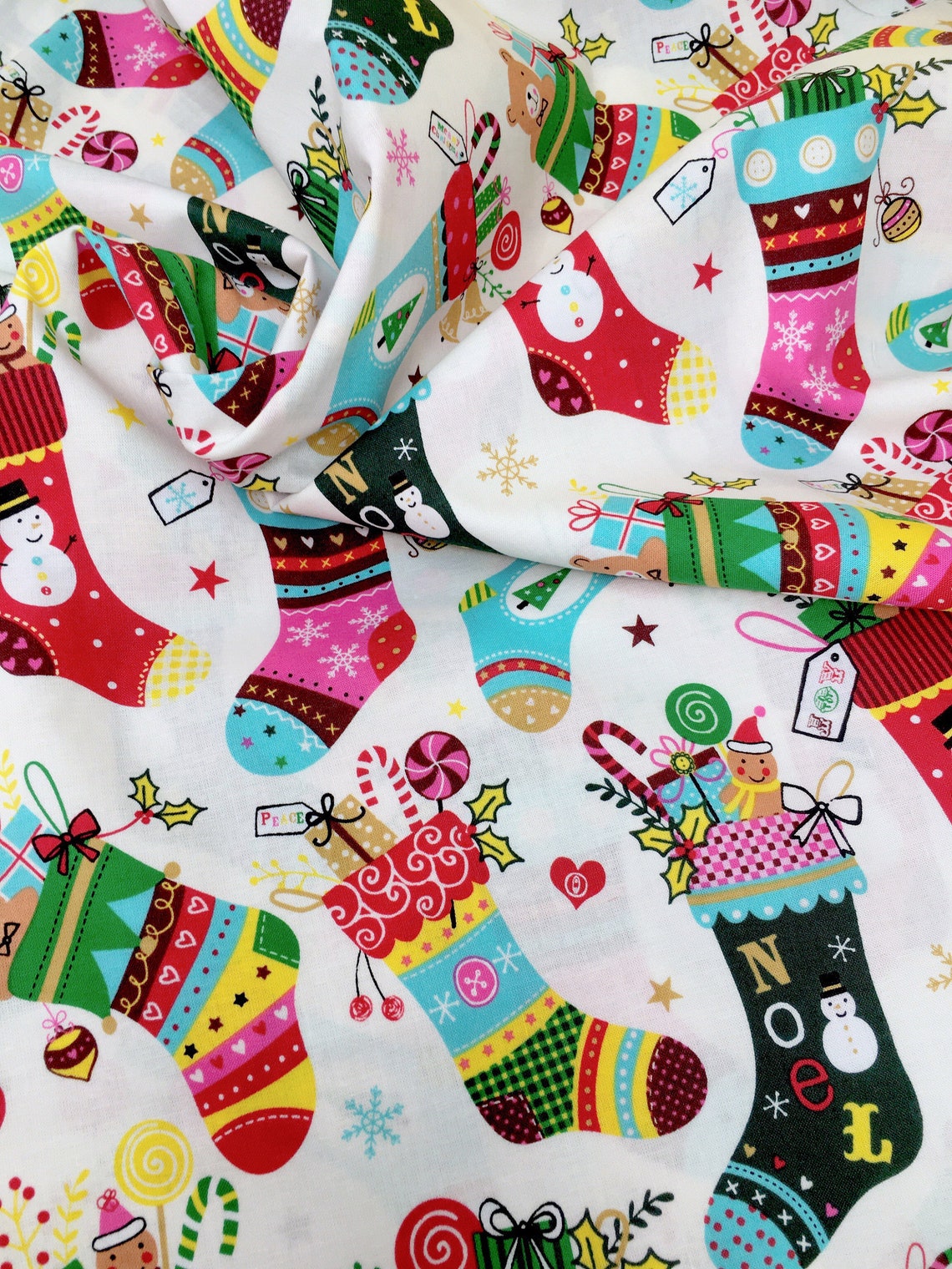 Christmas Cotton Fabric Holiday Stocking Fabric Christmas Etsy christmas-cotton-fabric-holiday-stocking-fabric-christmas-etsy