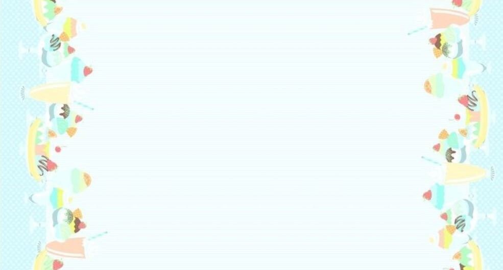 Michael Miller Border print cotton fabric Michael Miller Ice cream A