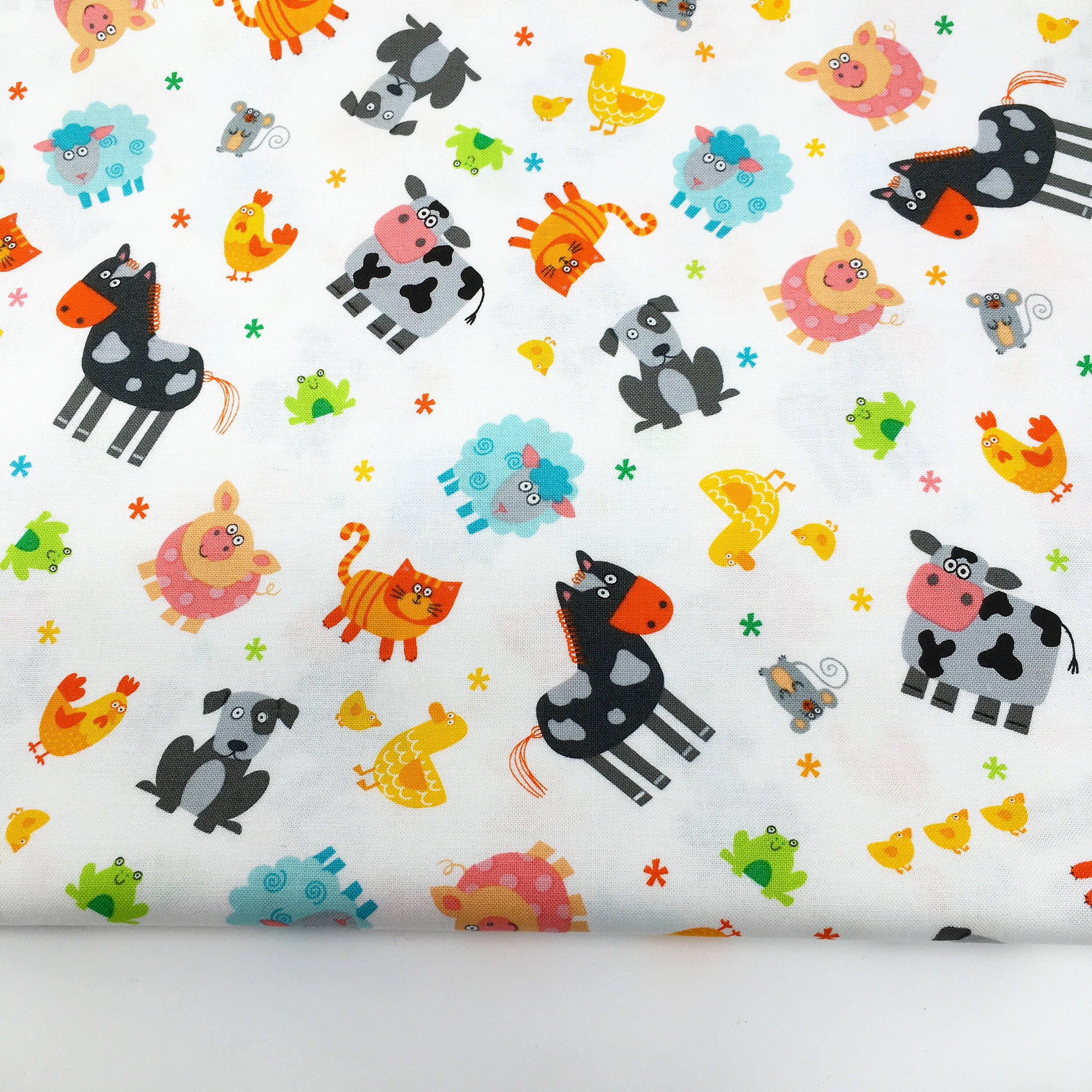 FREE SHIPPING FABRIC, Studio E printed cotton, Funny farm, printed cotton,farm fabric, farmyard