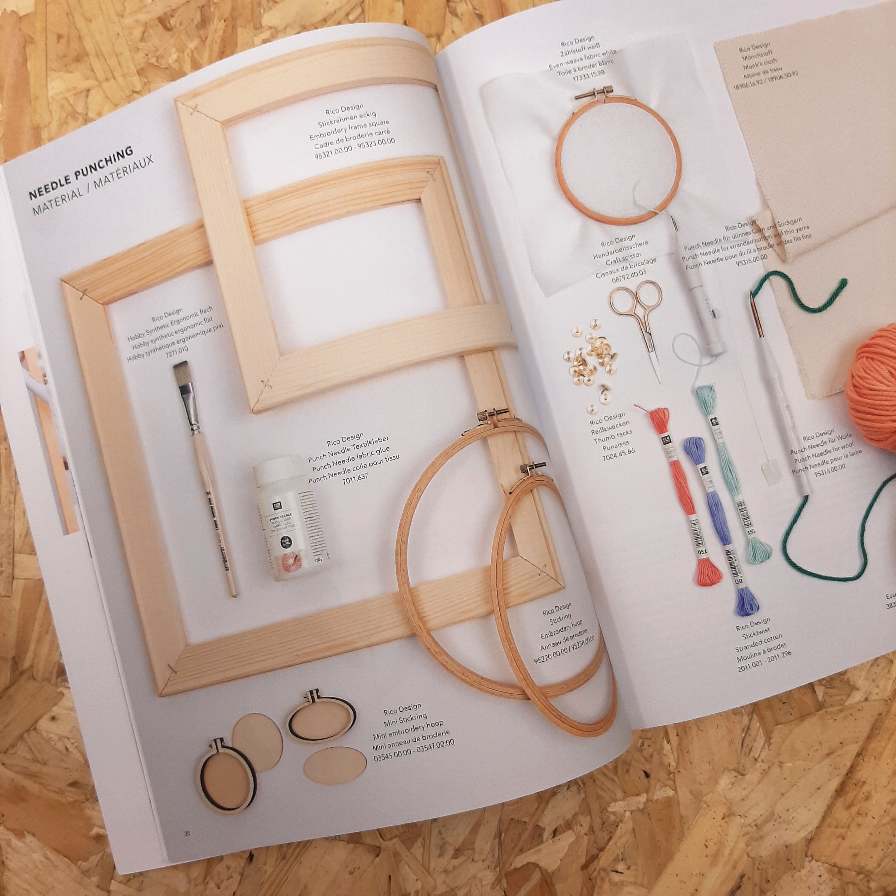 Wooden Punch needle frame, Punch needle gripper frame, Hand embroidery