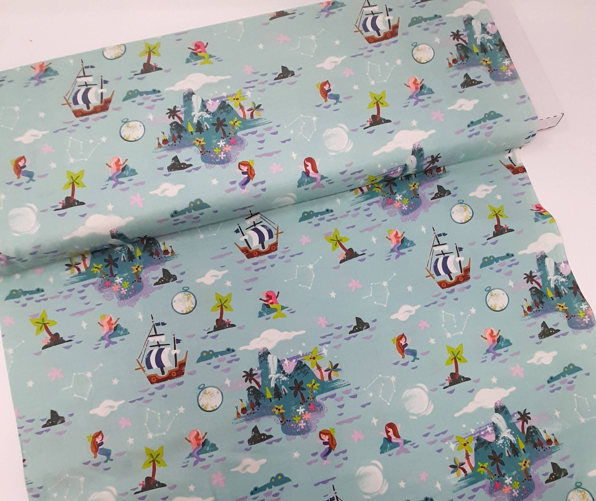 Peter pan quilting fabric Riley Blake Neverland fabric Riley Blake