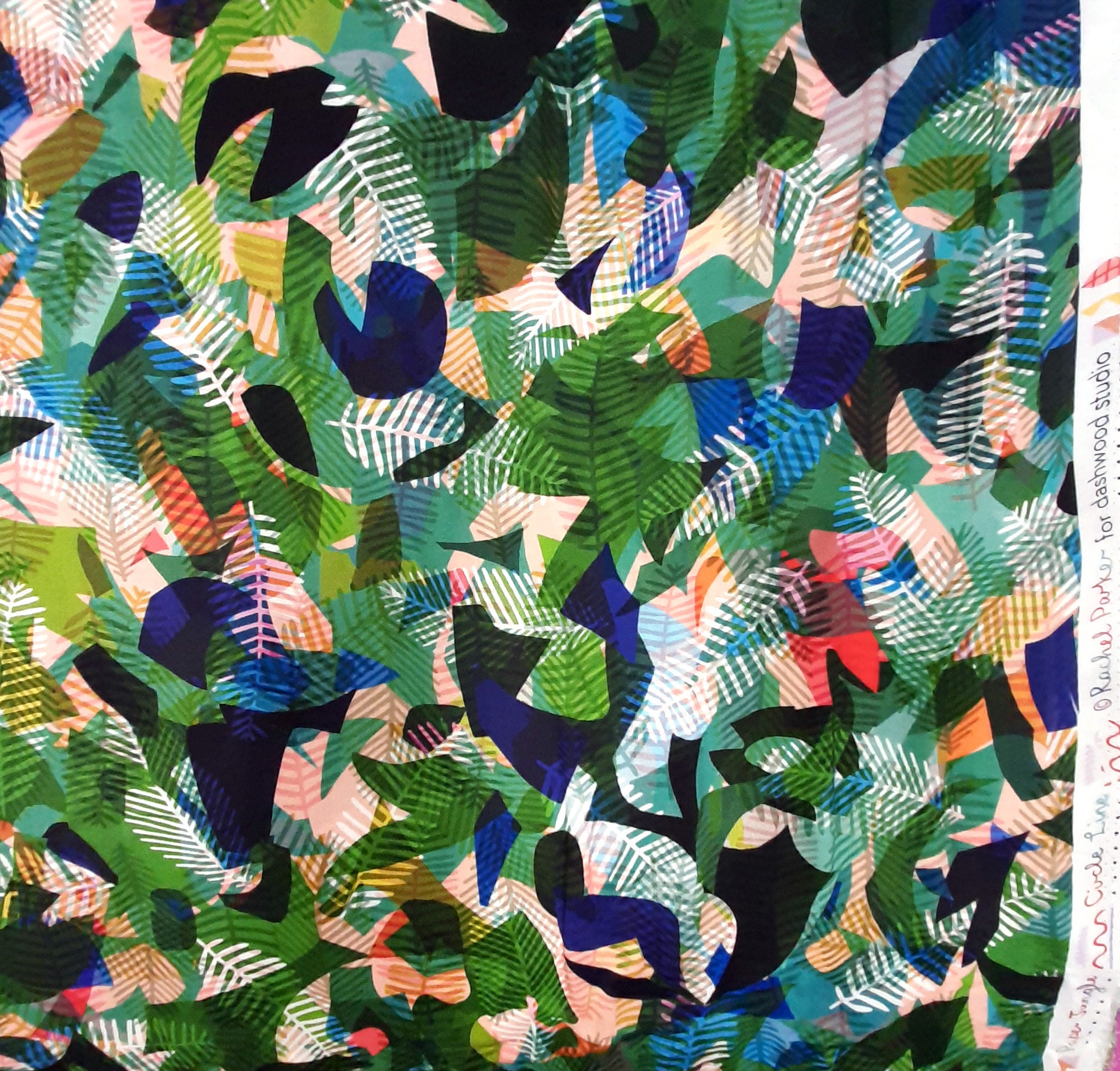 Dressmaking Viscose Fabric Dashwood studios floral rayon fabric