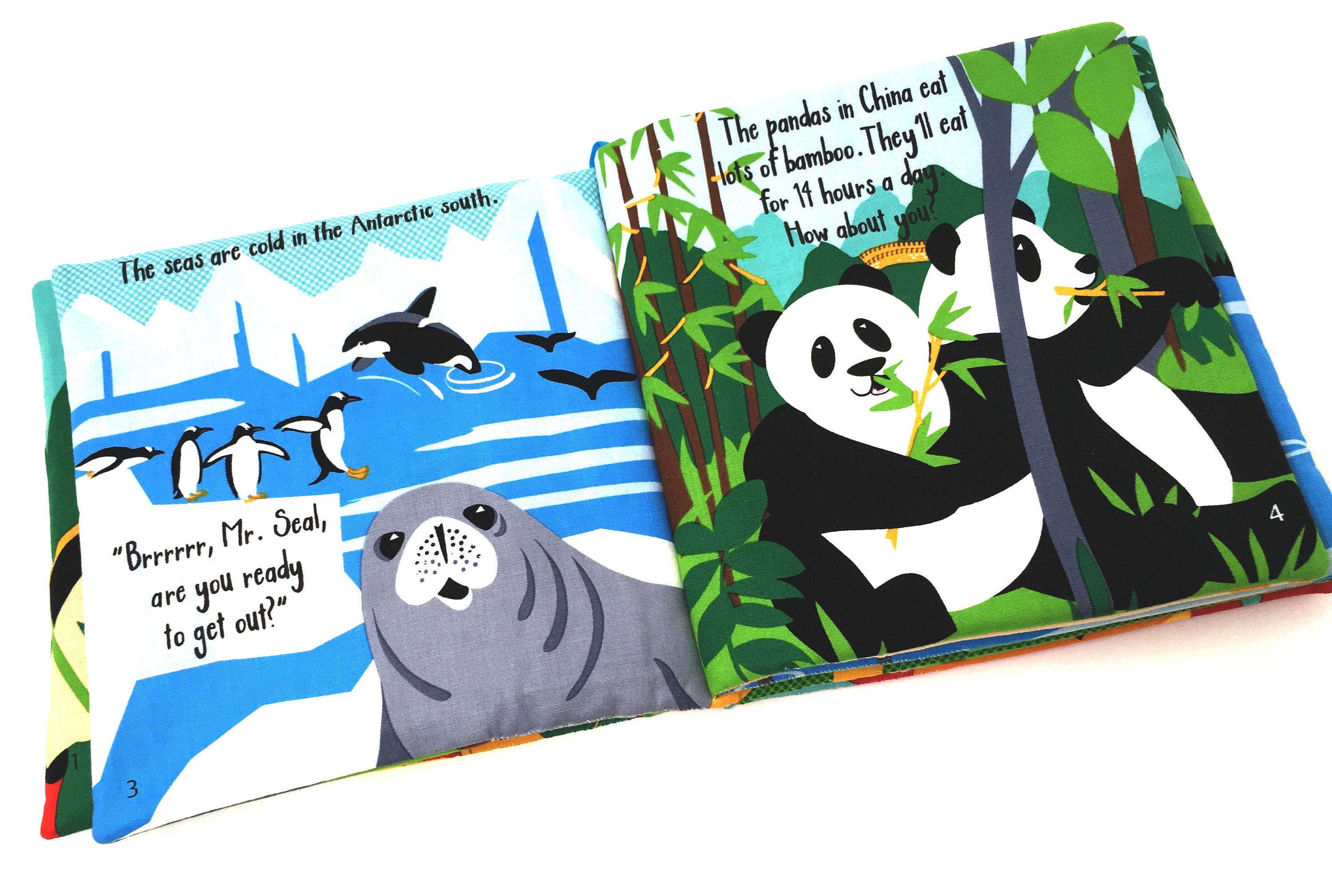 Book sewing kit Book making kit book panel fabric soft book panel