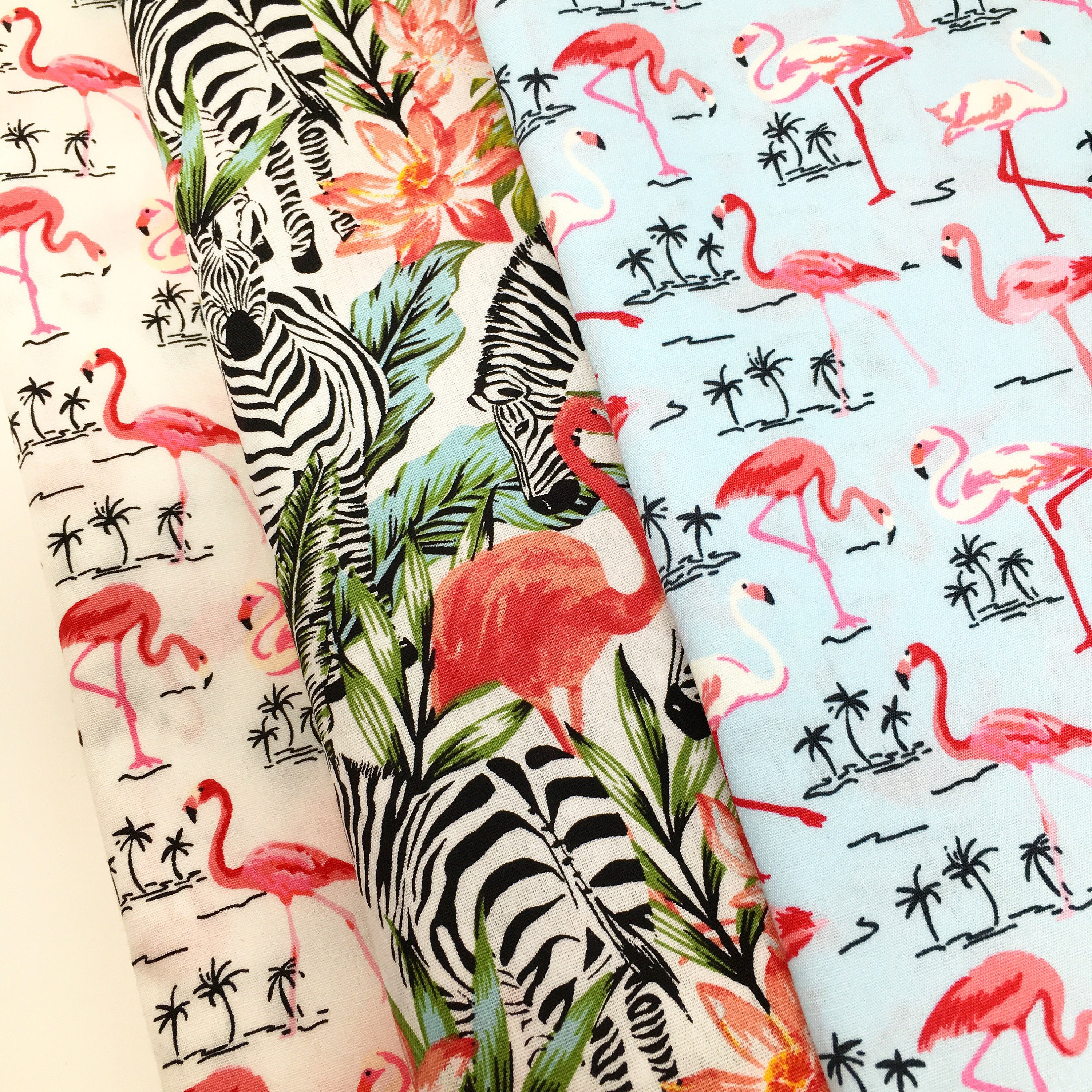 Tropical Animals printed cotton, oeko-tex branded 100% ...