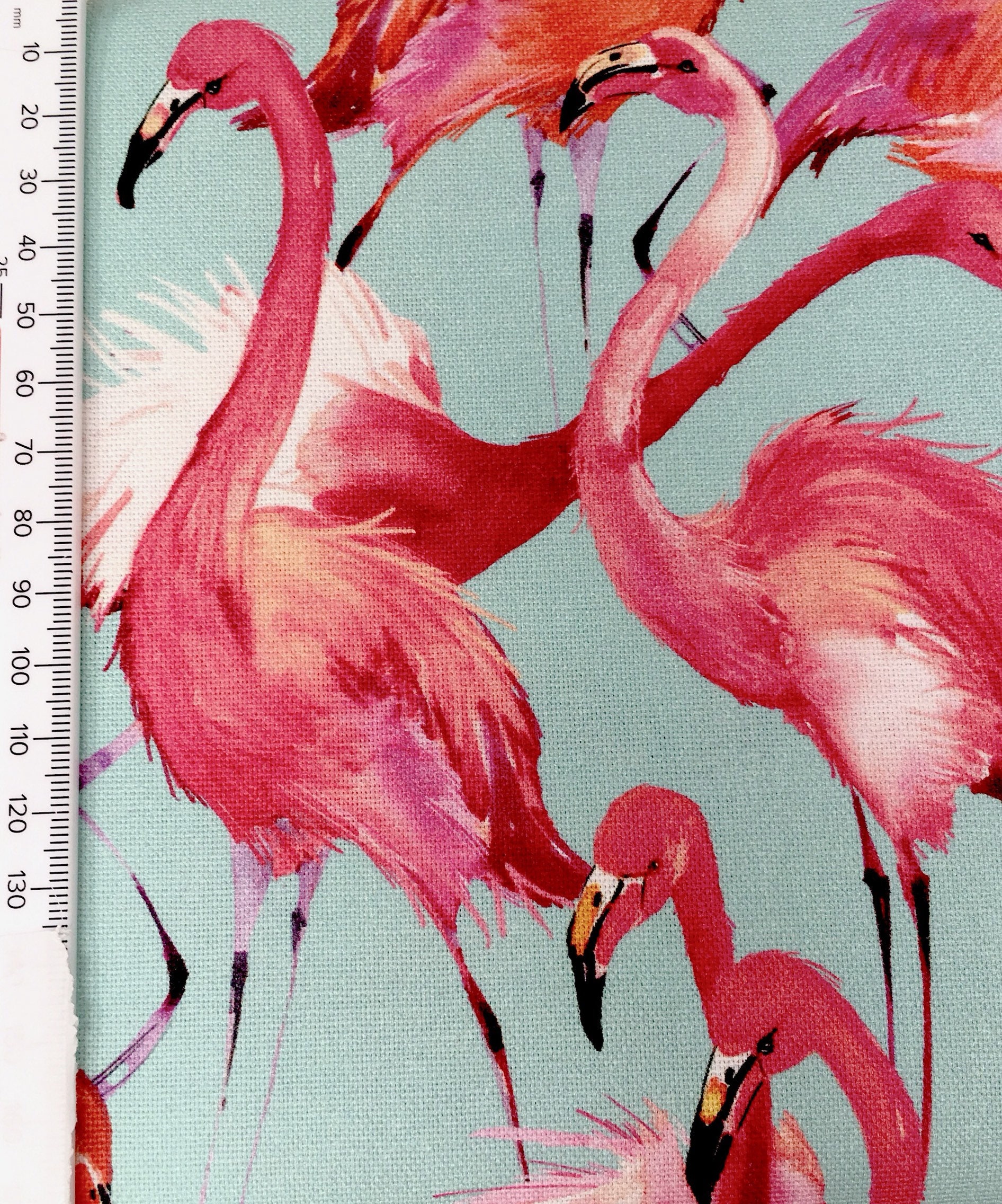 Flamingo upholstery fabric by the metre - Pink flamingo ...