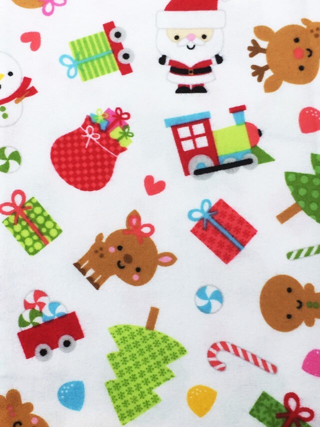 Riley Blake Christmas Brushed Cotton Riley Blake Santa Express