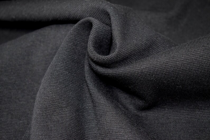 Stretch Cotton Tubular Ribbing Jersey Fabric Cotton Elastane Etsy