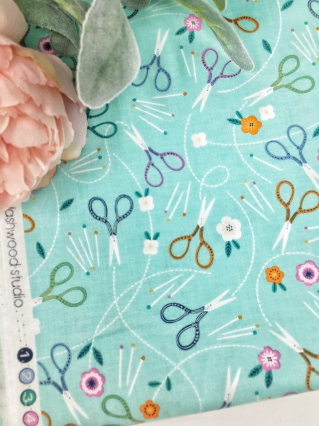 Quilting cotton fabric Sewing Scissors fabric Dashwood Stitch