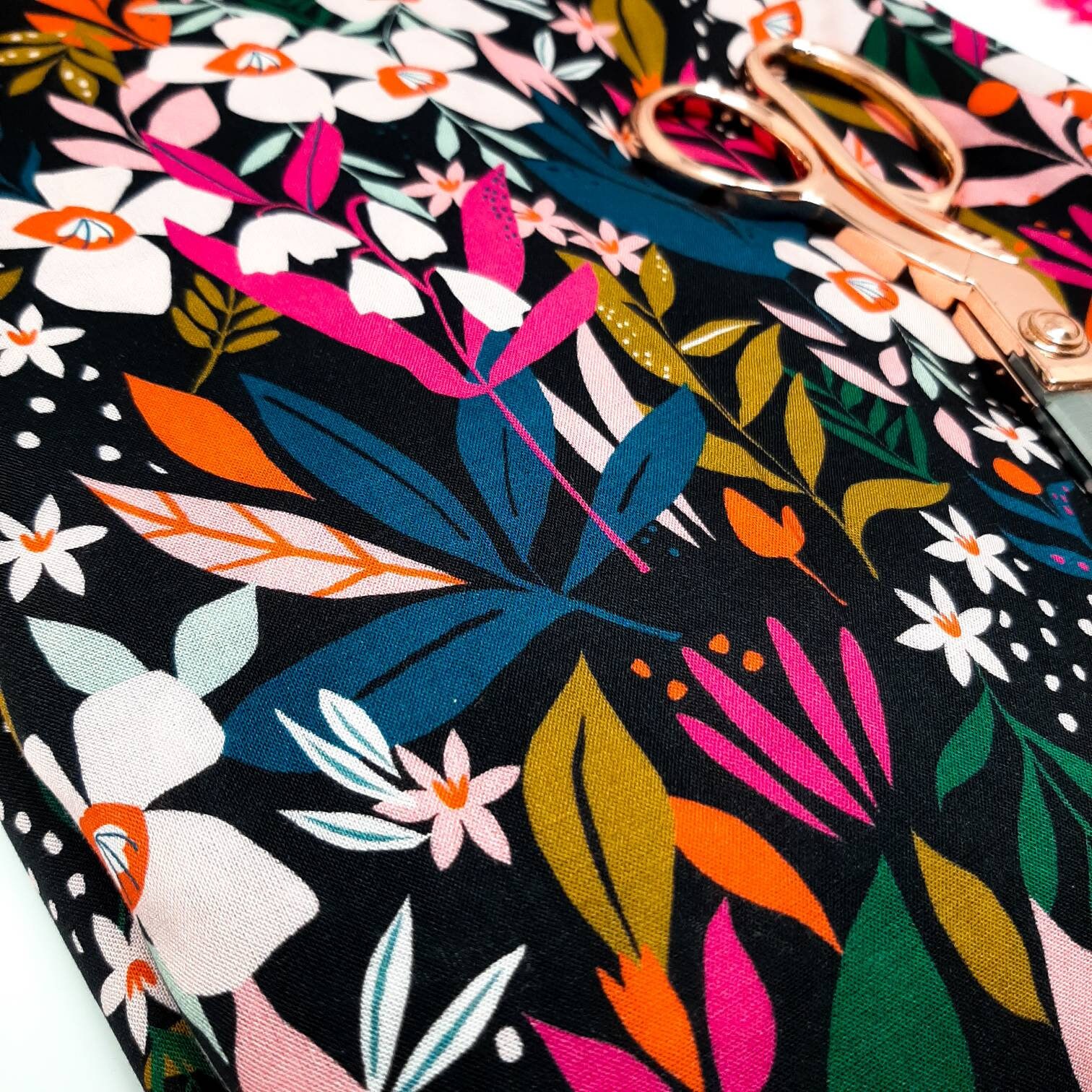 Floral Viscose Fabric Dashwood studios floral rayon fabric