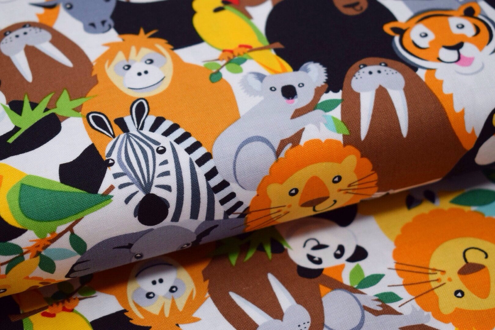 Jungle Animal Kids Fabric Jungle Nursery fabric Jungle curtain fabric