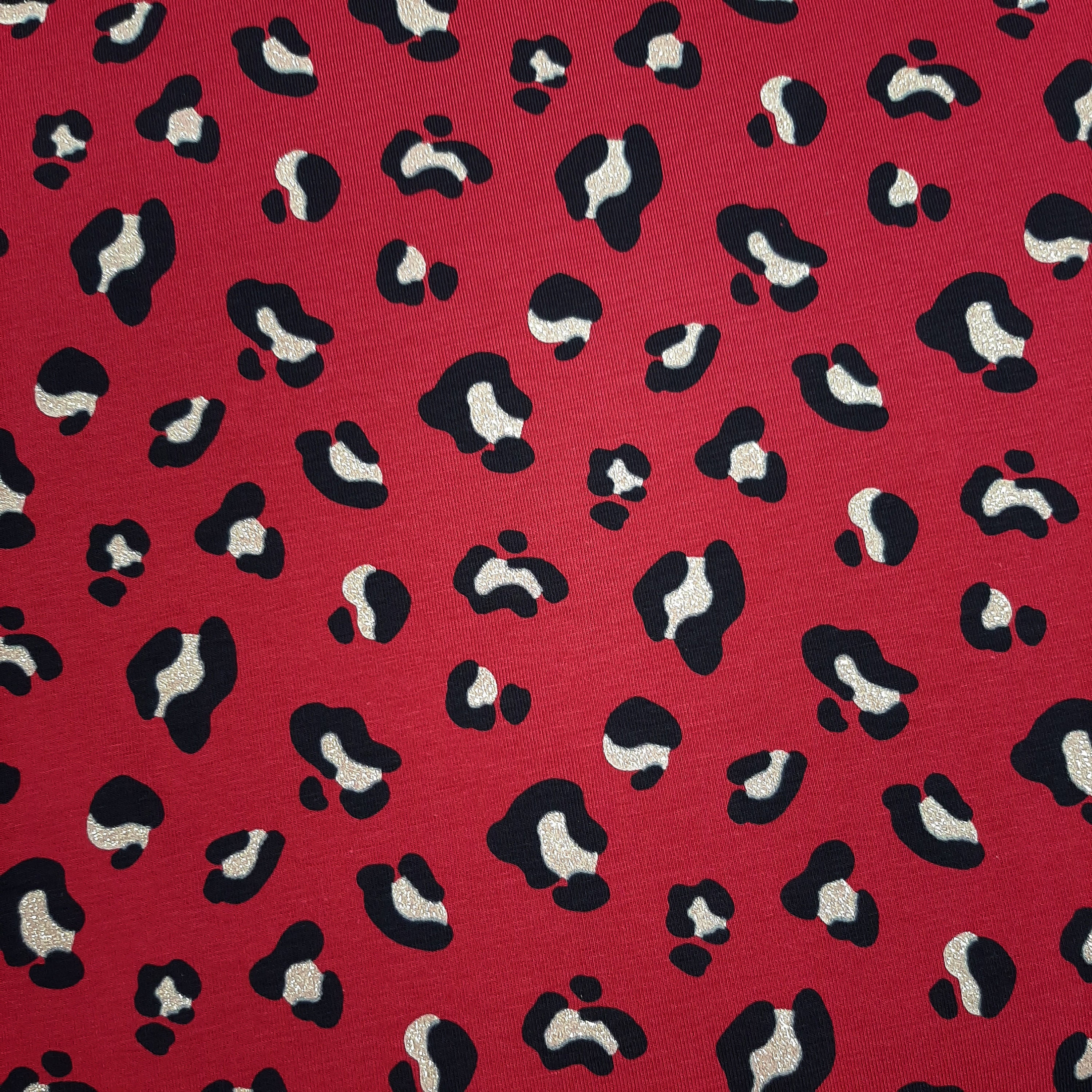African Animal Print in 95/% Cotton 5/% Elastene Cotton Jersey Fabric